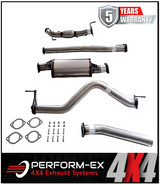 PERFORM-EX 3" STAINLESS STEEL TURBO BACK EXHAUST SYSTEM FITS NISSAN NAVARA D23 NP300 2.3L TD 4CYL 2015-ON - CAT/MUFFLER (NI22
