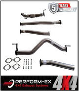 PERFORM-EX 3" STAINLESS STEEL TURBO BACK EXHAUST SYSTEM FITS NISSAN NAVARA D23 NP300 2.3L TD 4CYL 2015-ON - CAT/PIPE ONLY (NI