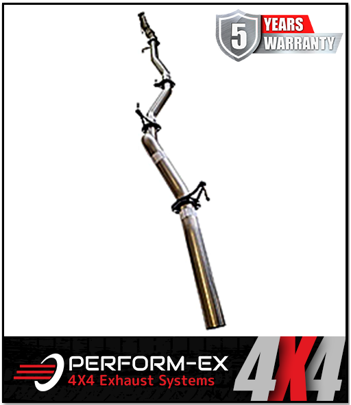 PERFORM-EX 3" STAINLESS STEEL TURBO BACK EXHAUST SYSTEM FITS NISSAN NAVARA D23 NP300 2.3L TD 4CYL 2015-ON - CAT/PIPE ONLY (NI