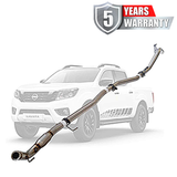 PERFORM-EX 3" STAINLESS STEEL TURBO BACK EXHAUST SYSTEM FITS NISSAN NAVARA D23 NP300 2.3L TD 4CYL 2015-ON - CAT/PIPE ONLY (NI