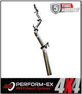 PERFORM-EX 3" STAINLESS STEEL TURBO BACK EXHAUST SYSTEM FITS NISSAN NAVARA D23 NP300 2.3L TD 4CYL 2015-ON