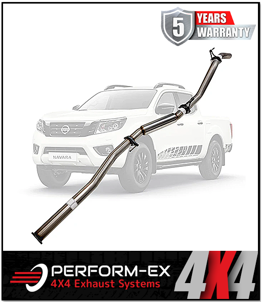 PERFORM-EX 3" STAINLESS STEEL DPF BACK EXHAUST SYSTEM FITS NISSAN NAVARA D23 NP300 2.3L TD 4CYL 2015-ON