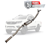 PERFORM-EX 3" STAINLESS STEEL DPF BACK EXHAUST SYSTEM FITS NISSAN NAVARA D23 NP300 2.3L TD 4CYL 2015-ON - MUFFLER (NI222-MOSS