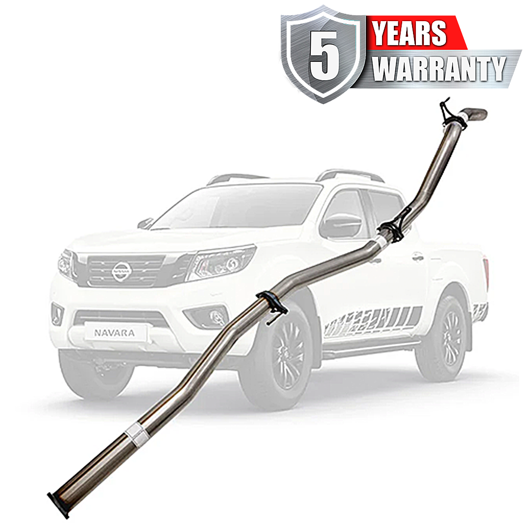 PERFORM-EX 3" STAINLESS STEEL DPF BACK EXHAUST SYSTEM FITS NISSAN NAVARA D23 NP300 2.3L TD 4CYL 2015-ON - PIPE ONLY (NI222-PO