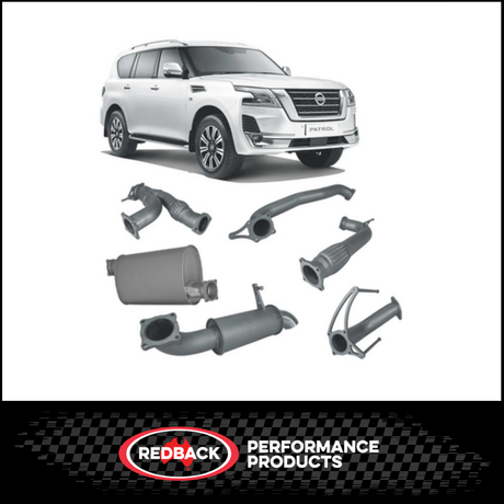 REDBACK 3" 409 STAINLESS STEEL CAT BACK EXHAUST SYSTEM FITS NISSAN PATROL Y62 5.6L V8
