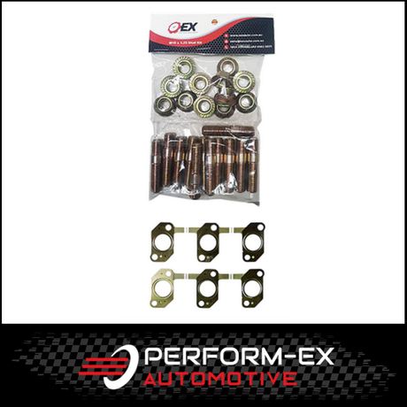 EXHAUST MANIFOLD GASKET, STUD & NUT KIT FITS TOYOTA LANDCRUISER HZJ80R 4.2L 1HZ