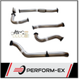 PERFORM-EX 3" STAINLESS STEEL PIPE ONLY TURBO BACK EXHAUST SYSTEM FITS NISSAN PATROL Y61 GU 4.2L TD UTE