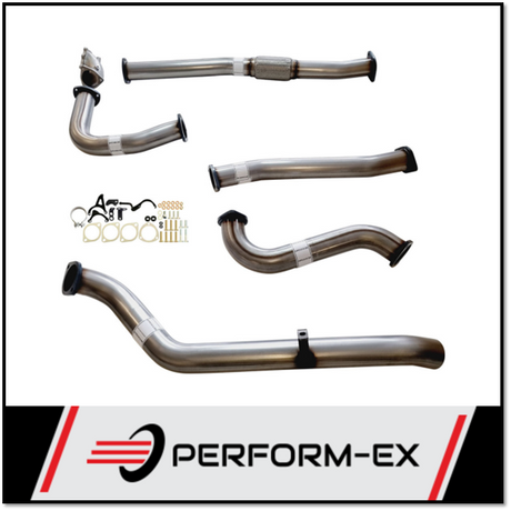 PERFORM-EX 3" STAINLESS STEEL PIPE ONLY TURBO BACK EXHAUST SYSTEM FITS NISSAN PATROL Y61 GU 4.2L TD UTE