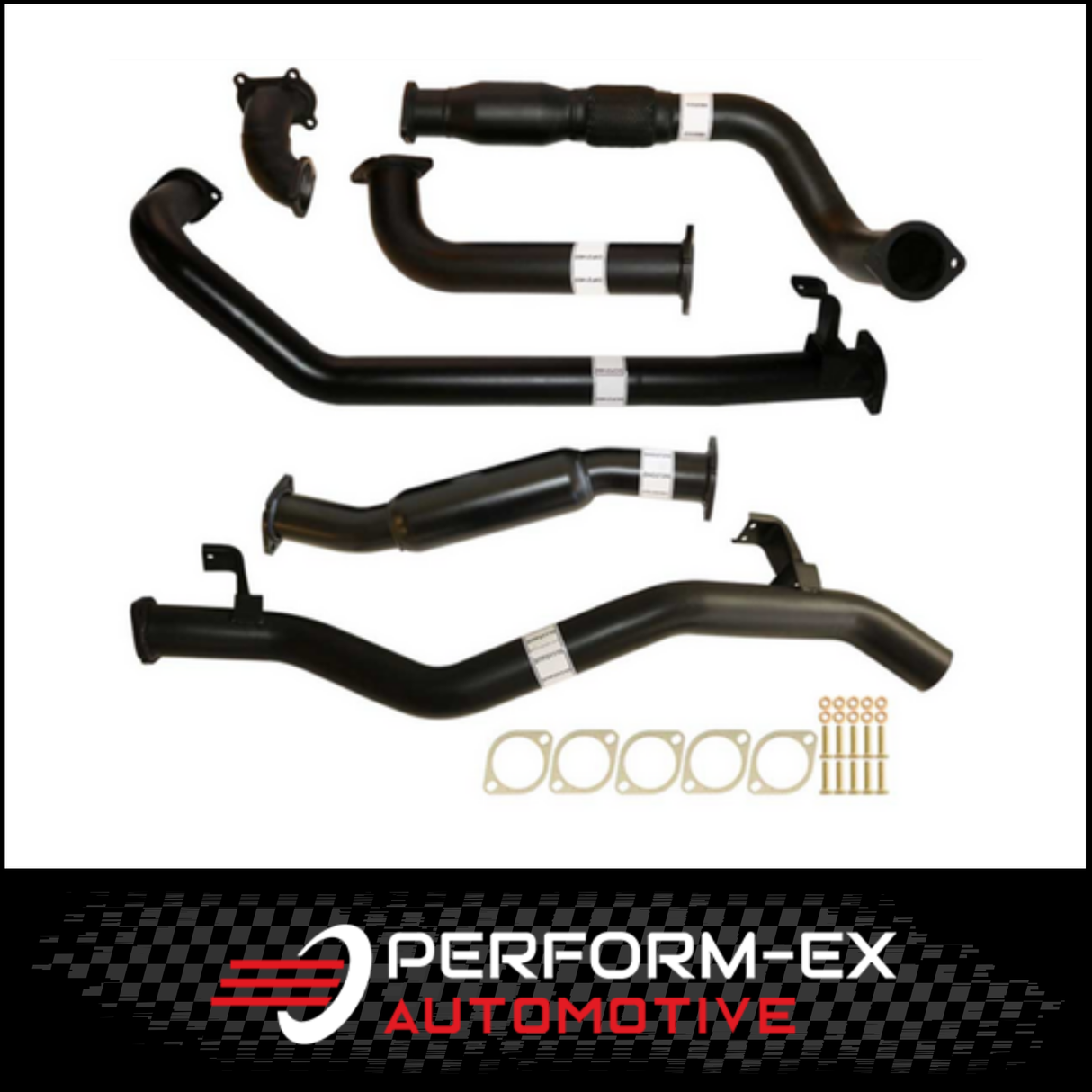 PERFORM-EX 3" TURBO BACK EXHAUST WITH CAT/HOTDOG FITS TOYOTA LANDCRUISER HDJ79R 1999-2007