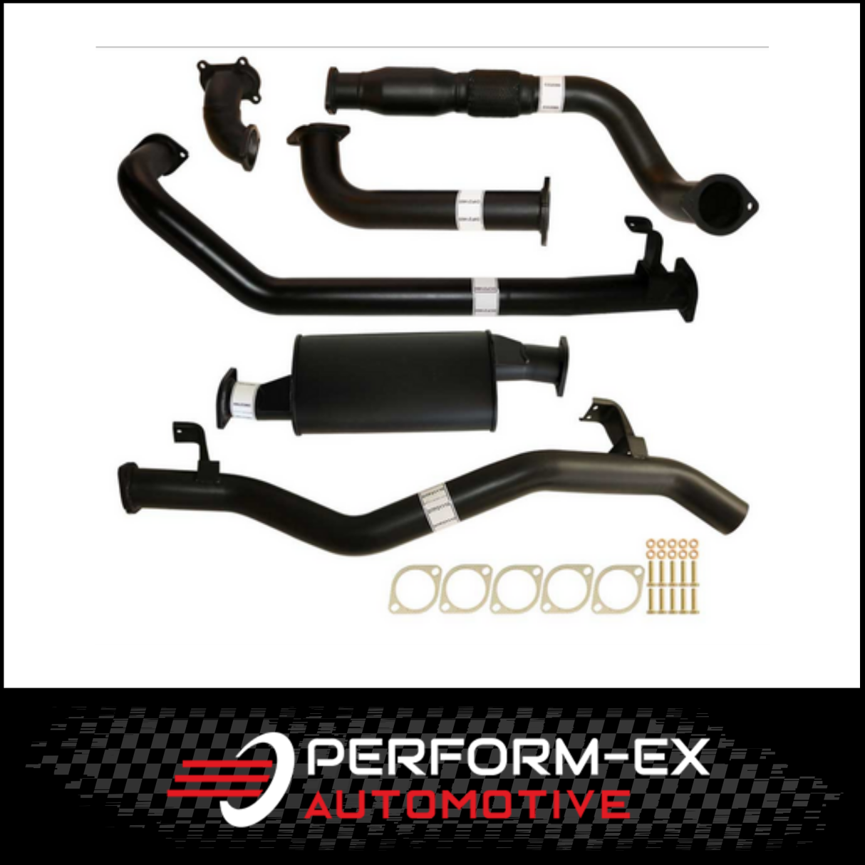PERFORM-EX 3" TURBO BACK EXHAUST WITH CAT/MUFFLER FITS TOYOTA LANDCRUISER HDJ79R 1999-2007