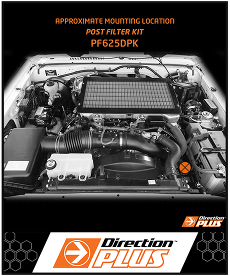 DIRECTION PLUS FUEL MANAGER POST FILTER KIT FITS TOYOTA LANDCRUISER VDJ76R VDJ78R VDJ79R 4.5L V8 2012-ON (PF625DPK)