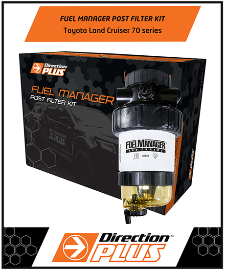 DIRECTION PLUS FUEL MANAGER POST FILTER KIT FITS TOYOTA LANDCRUISER VDJ76R VDJ78R VDJ79R 4.5L V8 2012-ON (PF625DPK)