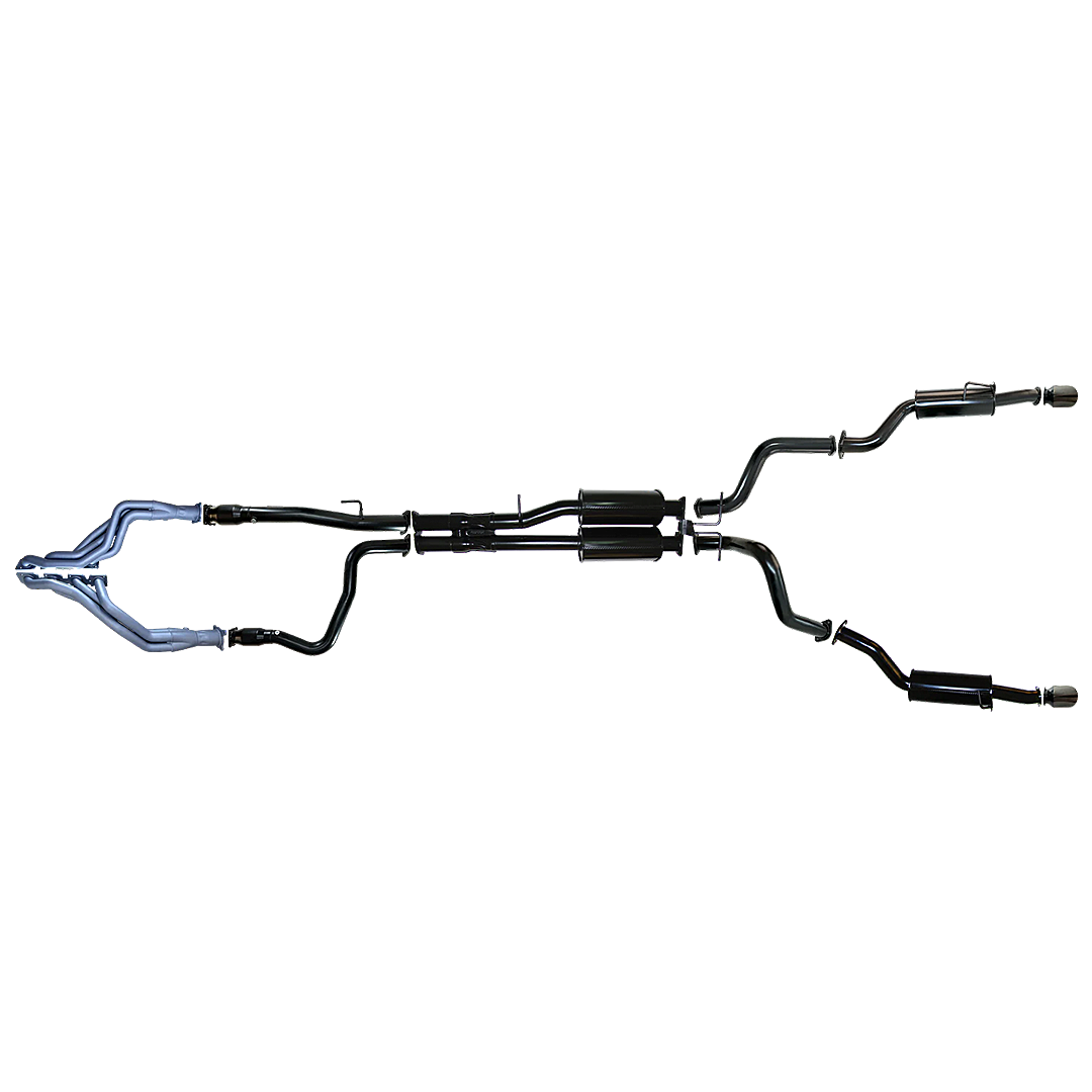PACEMAKER CERAMIC COATED HEADERS, CATS AND 3" CATBACK EXHAUST WITH REAR MUFFLERS FITS RAM 1500 DT 5.7L V8 2021-ON (PP2662-16)