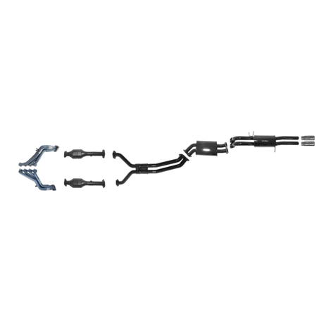 PACEMAKER ENGINE BACK EXHAUST SYSTEM FITS FORD FALCON BA BF 5.4L BOSS XR8 UTE 1/2003-4/2008 (PP4008-10)