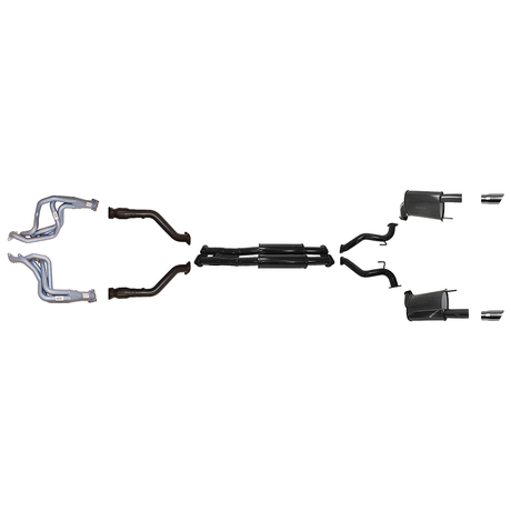 PACEMAKER HEADERS, CATS AND 2.5" CATBACK EXHAUST SYSTEM FITS FORD MUSTANG CONVERTIBLE FM 6TH GEN 5.0L V8 COYOTE 2015-2017 (PP4178-04)