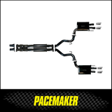 PACEMAKER 3" CAT BACK EXHAUST WITH QUAD TIPS FITS FORD MUSTANG FN 6TH GEN 5.0L V8 COYOTE 2018-2023 (PP4178-55)