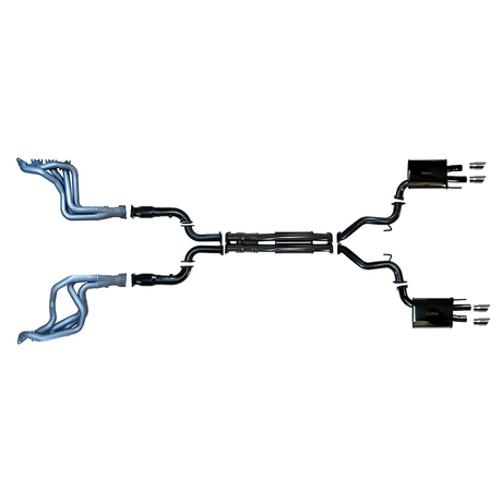 PACEMAKER CERAMIC COATED HEADERS, CATS AND 3" CATBACK EXHAUST FITS FORD MUSTANG FO S650 7TH GEN 5.0L V8 COYOTE 7/2023-ON (PP4182-57)