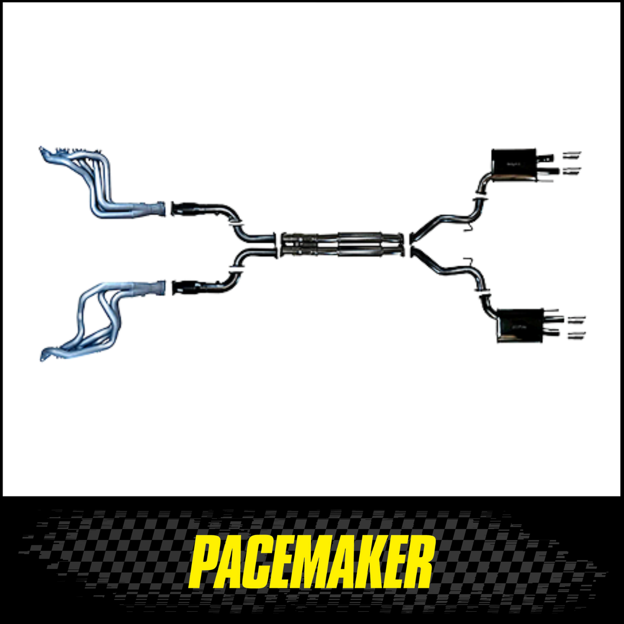 PACEMAKER CERAMIC COATED HEADERS, CATS AND 3" CATBACK EXHAUST FITS FORD MUSTANG FO S650 7TH GEN 5.0L V8 COYOTE 7/2023-ON (PP4182-57)
