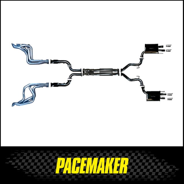 PACEMAKER CERAMIC COATED HEADERS, CATS AND 3" CATBACK EXHAUST FITS FORD MUSTANG FO S650 7TH GEN 5.0L V8 COYOTE 7/2023-ON (PP4182-57)