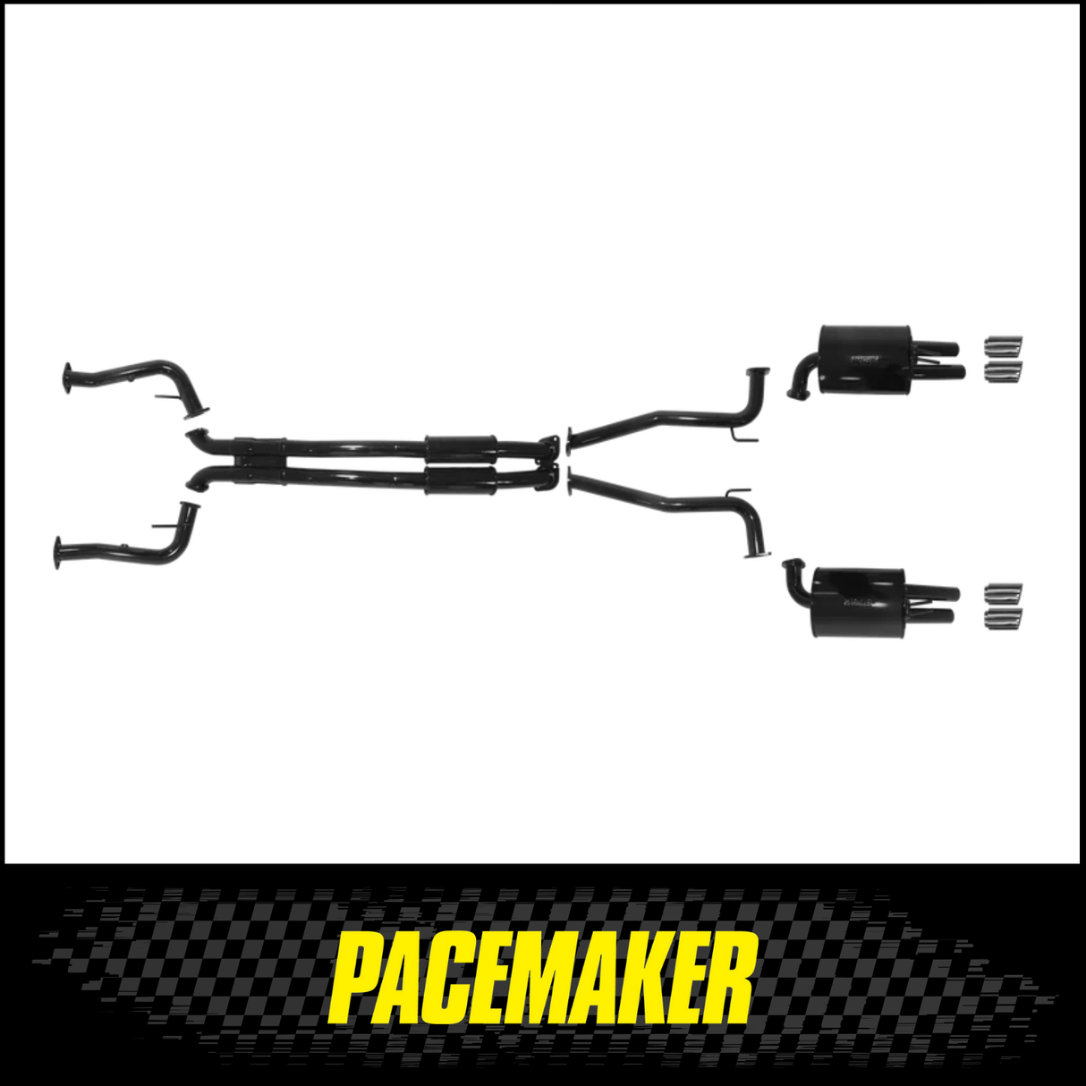 PACEMAKER TWIN 2.5" CAT BACK EXHAUST SYSTEM FITS HOLDEN STATESMAN/CAPRICE WM 6.0L LS2 V8 8/2006-6/2013 (PP5381-06)