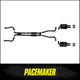 PACEMAKER TWIN 2.5" CAT BACK EXHAUST SYSTEM FITS HOLDEN STATESMAN/CAPRICE WM 6.0L LS2 V8 8/2006-6/2013 (PP5381-06)