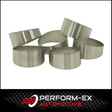 2.25" (57MM) X 90 DEGREE PIE CUT BEND 1.5D RADIUS BRUSHED 304 STAINLESS STEEL