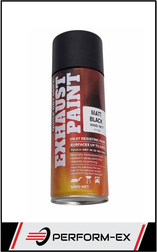 HIGH TEMPERATURE EXHAUST SYSTEM PAINT 400DEG MATT BLACK