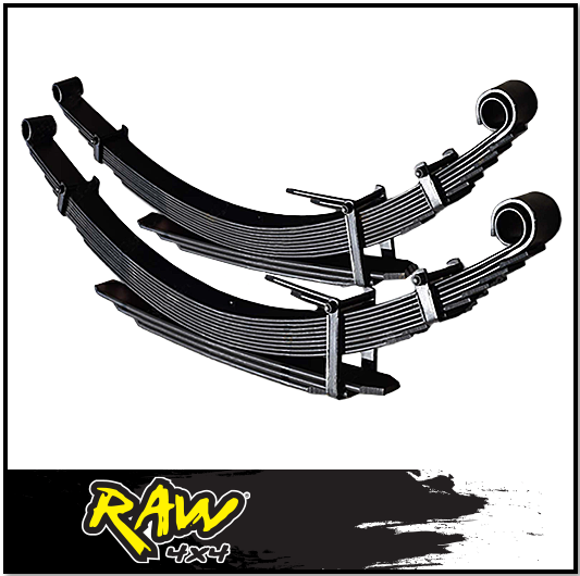 RAW 4X4 REAR  2" RAISED LEAF SPRINGS FITS TOYOTA HILUX KUN26R N70 3/2005-9/2015