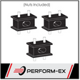 EXHAUST RUBBER MOUNT KIT FITS TOYOTA LANDCRUISER FZJ78R 4.5L 6CYL 8/99-7/01
