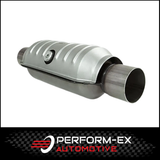 UNIVERSAL EURO 5 ROUND CAT CONVERTER - 2.25" (57MM) 400 CPSI WITH CENTRE O2 (SA5225R2C)