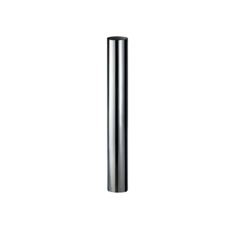 CHROME EXHAUST STACK STRAIGHT CUT 4" OD WITH PLAIN INLET