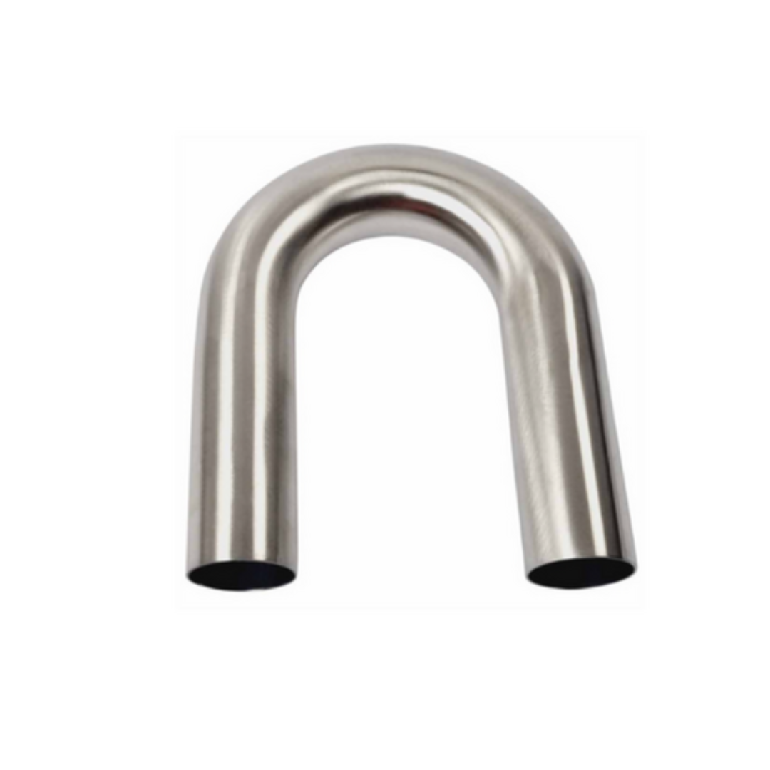 1.75" 44MM X 180 DEGREE MANDREL BEND 304 STAINLESS STEEL EXHAUST PIPE (SSB175180-304)