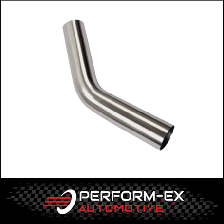 1.75" 44MM X 45 DEGREE MANDREL BEND 304 STAINLESS STEEL EXHAUST PIPE (SSB17545-304)