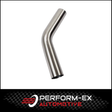 2" 51MM X 45 DEGREE MANDREL BEND 304 STAINLESS STEEL EXHAUST PIPE (SSB20045-304)