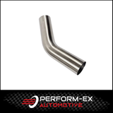 3" 76MM X 45 DEGREE MANDREL BEND 304 STAINLESS STEEL EXHAUST PIPE (SSB30045-304)