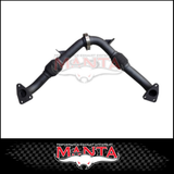 MANTA 1 7/8" CROSS OVER PIPE FITS TOYOTA LANDCRUISER VDJ79R 4.5L V8 2007-2025 (SSMBE294)