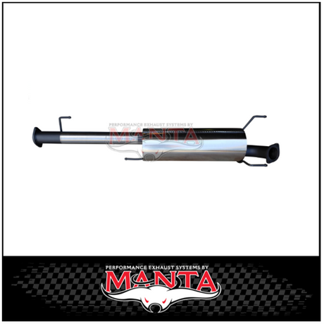 MANTA 3" STAINLESS STEEL TURBO BACK EXHAUST SYSTEM FITS TOYOTA PRADO KDJ120R KDJ150R 3.0L 4CYL 9/2007-9/2015 - NO CAT/2 MUFFLERS (SSMKTY0060)