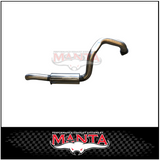 MANTA 3" STAINLESS STEEL TURBO BACK EXHAUST SYSTEM FITS TOYOTA PRADO KDJ120R KDJ150R 3.0L 4CYL 9/2007-9/2015 - NO CAT/2 MUFFLERS (SSMKTY0060)