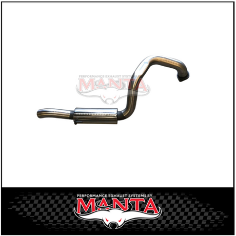 MANTA 3" STAINLESS STEEL TURBO BACK EXHAUST SYSTEM FITS TOYOTA PRADO KDJ120R KDJ150R 3.0L 4CYL 9/2007-9/2015 - NO CAT/2 MUFFLERS (SSMKTY0060)