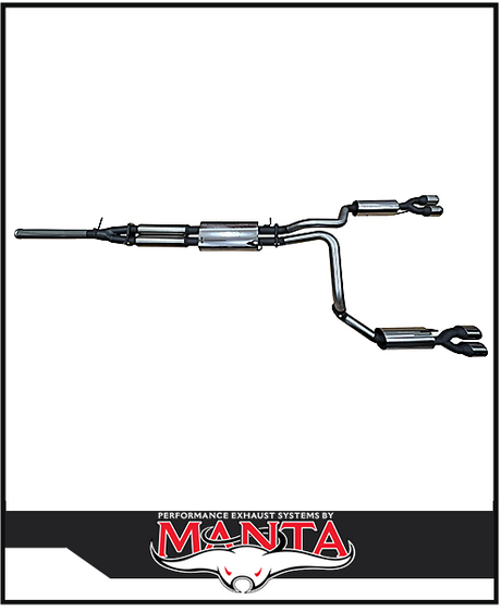MANTA CATBACK EXHAUST SYSTEM WITH QUAD TIPS FITS CHEVROLET SILVERADO 1500 ZR1 6.2L V8 (SSMKCH0011)