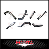 MANTA TURBO BACK 4" INTO 5" EXHAUST SYSTEM (DPF DELETE) FITS CHEVROLET SILVERADO 2500 HD LTZ 6.6L TD V8