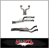 MANTA 2.5" DUAL CATBACK EXHAUST SYSTEM WITH HOTDOG/MUFFLER FITS FORD FALCON BA BF RTV UTE V8 (SSMKFD0164)