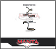 MANTA 3" DUAL CATBACK EXHAUST SYSTEM WITH MUFFLER/MUFFLER FITS FORD FALCON FPV FG SEDAN 5.0L SUPERCHARGED V8 (SSMKFD0198)