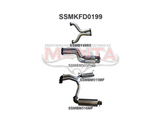 MANTA 3" DUAL CATBACK EXHAUST SYSTEM WITH HOTDOG/MUFFLER FITS FORD FALCON FPV FG SEDAN 5.0L SUPERCHARGED V8 (SSMKFD0199)