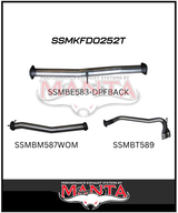 MANTA 3" DPF BACK EXHAUST SYSTEM FITS FORD RANGER PXII PXIII 3.2L 10/2016-2022