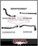 MANTA 3" TURBO BACK EXHAUST SYSTEM WITH SIDE EXIT (DPF DELETE) FITS FORD RANGER PXII PXIII 3.2L TD 10/2016-2022