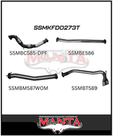 MANTA 3" TURBO BACK EXHAUST SYSTEM WITH SIDE EXIT (DPF DELETE) FITS FORD RANGER PXII PXIII 3.2L TD 10/2016-2022