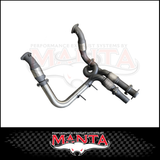 MANTA 3" DUMP PIPES & CATS FITS FORD RANGER RAPTOR NEXT GEN 3.0L V6 TWIN TURBO 6/2022-ON (SSMKFD0323)