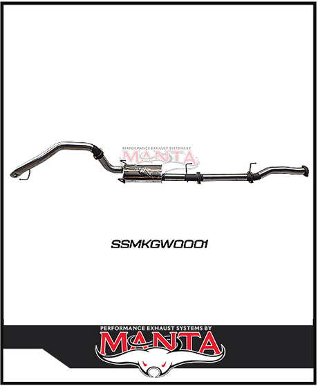 MANTA 3" STAINLESS STEEL CAT BACK EXHAUST SYSTEM FITS GWM TANK 300 2.0L 4CYL 2023-ON (SSMKGW0001)