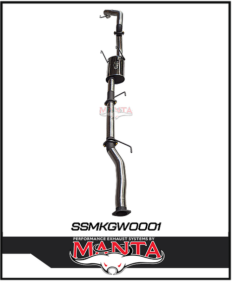 MANTA 3" STAINLESS STEEL CAT BACK EXHAUST SYSTEM FITS GWM TANK 300 2.0L 4CYL 2023-ON (SSMKGW0001)